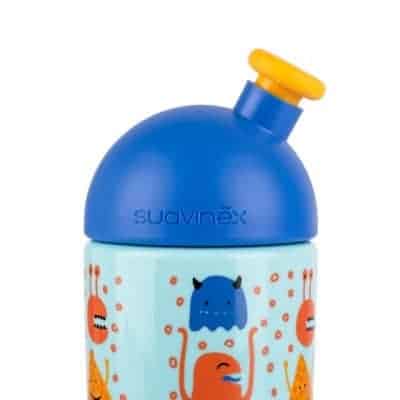 Suavinex Sport Cup Suluk Booo Mavi - Bastır Çek Ağızlıklı (18+ ay) - (360 ml)
