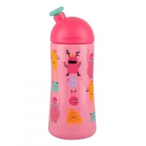 Suavinex Sport Cup Suluk Booo Pembe - Bastır Çek Ağızlıklı (18+ ay) - (360 ml)