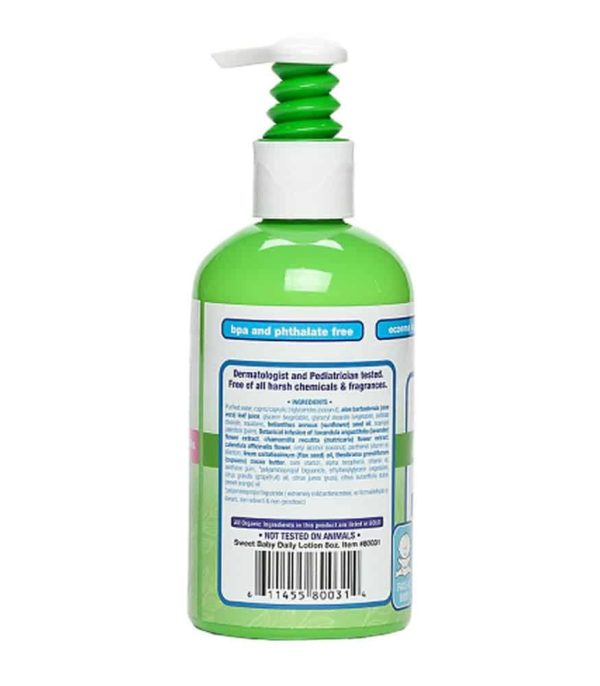 Trukid Trubaby Sweet Baby Daily Lotion-Bebekler için Tamamen Doğal Güneş sonrası Yüz ve Vücut Losyonu 236 ml 3