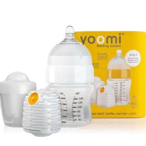 Yoomi 5OZ (140ml) Biberon + Isıtıcı + Yavaş Akışkan Emzik + Mikrodalga Isıtma Haznesi