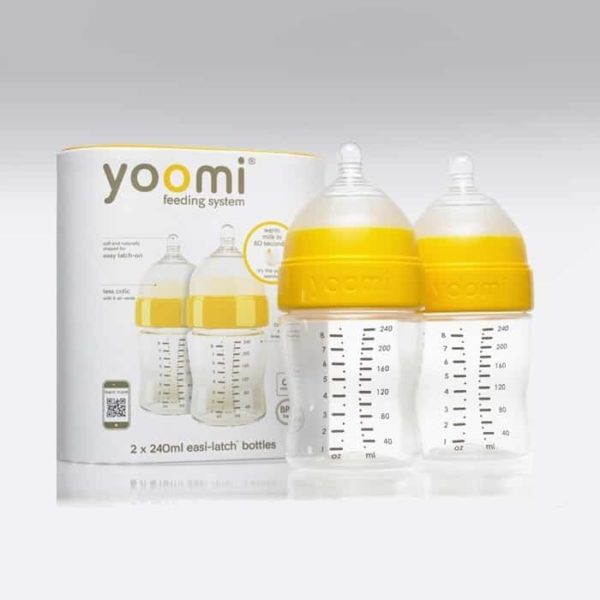 Yoomi 240 ml Biberon & Yavaş Akışkan Emzik (2li Set)
