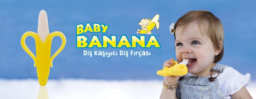 Baby Banana Diş Kaşıyıcı Diş Fırçası Muz