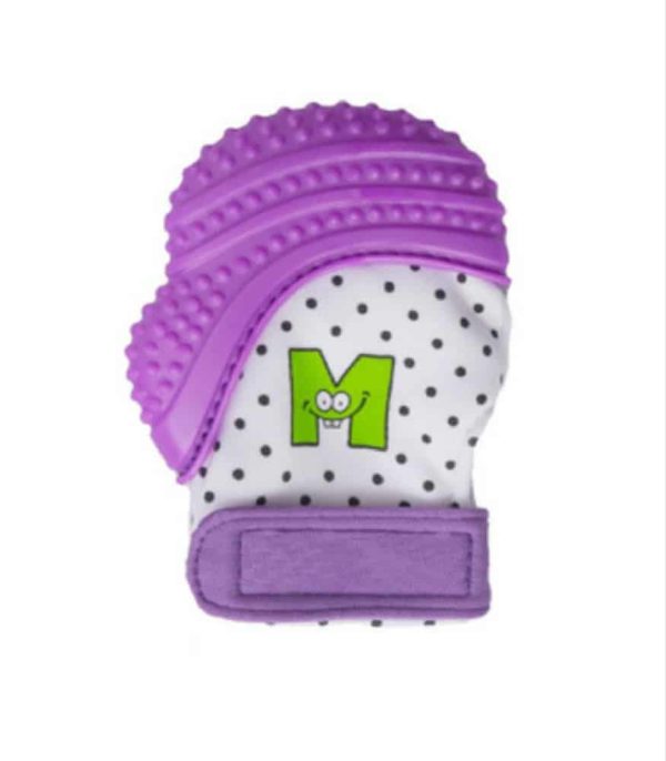 mouthie mitten diş kaşıyıcı eldiven mor