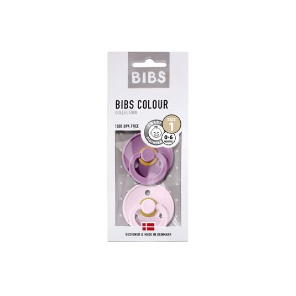 Bibs İkili Kauçuk Emzik Lavender Baby Pink