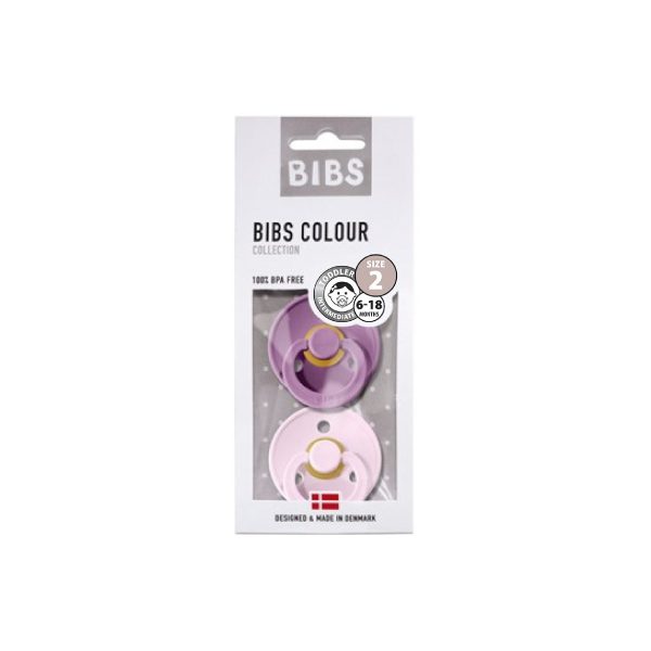 Bibs İkili Kauçuk Emzik Lavender Baby Pink