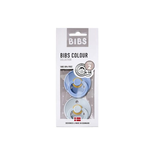 Bibs İkili Kauçuk Emzik Sky Blue Baby Blue 3