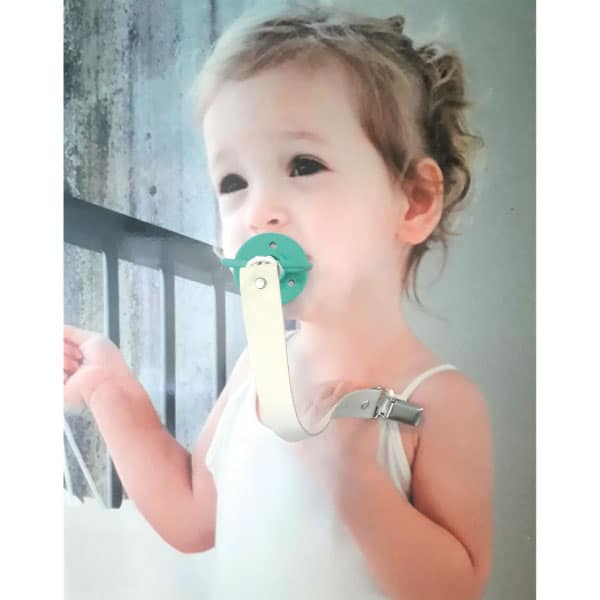 OiOi Klips Ekru Emzik Diş Kaşıyıcı Askısı