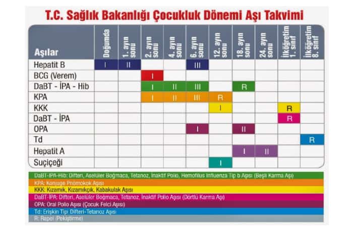 20 Aylık Bebek Aşıları