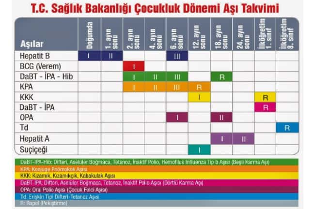 22 Aylık Bebek Aşıları