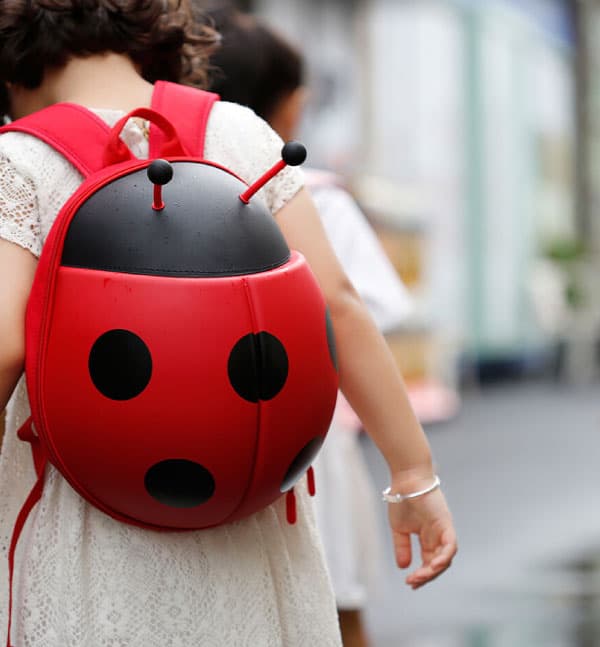 Supercute Çocuk Sırt Çantası Ladybug - Kırmızı 6